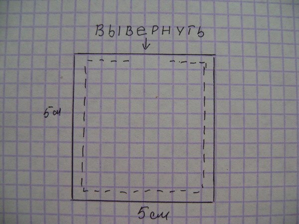 Схема квадратиков для подушечек.