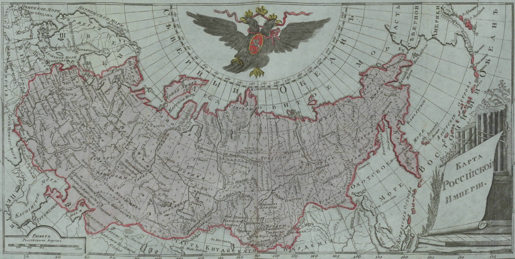 Карта российской империи 18 века
